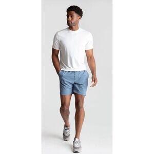 Birddogs Mens Stretch Lined Performance Khaki Shorts Blue Large City Beach Golf